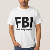 T-shirt FBI M. Funny Rude Humour (Devant)