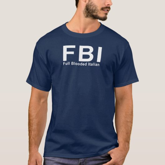 T-shirt FBI (plein Italien de Blooded) (Devant)