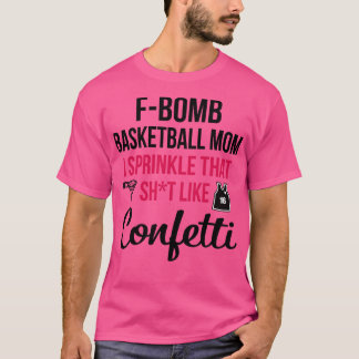 T-shirt Fbombe Basketball Maman Je Saupoudrer Cette Chatte