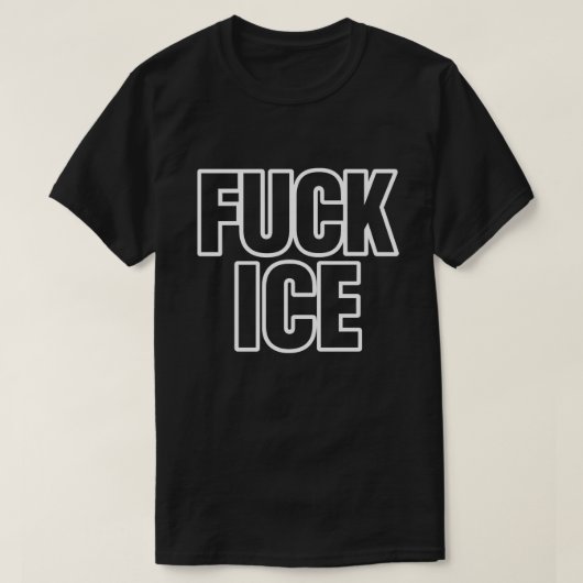 T-shirt FC*K ICE Anti-ICE Conception des manifestations - (Design devant)