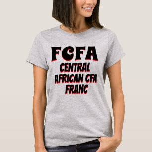 T-shirt FCFA Centrafricaine Franc CFA gris