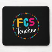 T-shirt FCS-leraar - verkiesbare leraar - FACS-ler Muismat (Voorkant)