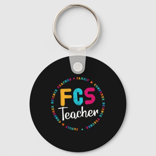 T-shirt FCS-leraar - verkiesbare leraar - FACS-ler Sleutelhanger (Voorkant)