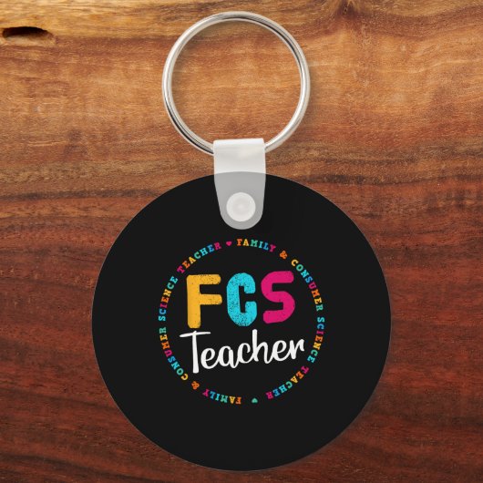 T-shirt FCS-leraar - verkiesbare leraar - FACS-ler Sleutelhanger (Achterkant)