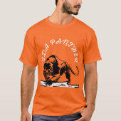 T-shirt FDA Black Panther Femmes Hommes Orange (Devant)