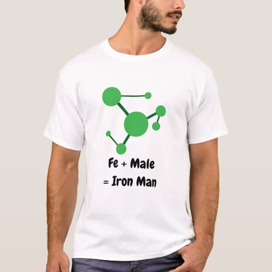 T-shirt Fe + Homme Equitable Iron Man Green (Devant)