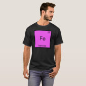 T-shirt Fe - Symbole de l'élément chimique féminis (Devant entier)