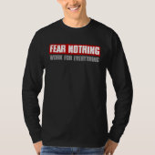T-shirt FEAR NOTHING WORK FOR EVERYTHING Motivating Bold (Devant)