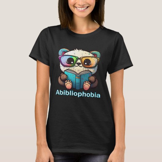T-shirt Fear of Running Out of Books to Read Abibliophobia (Devant)