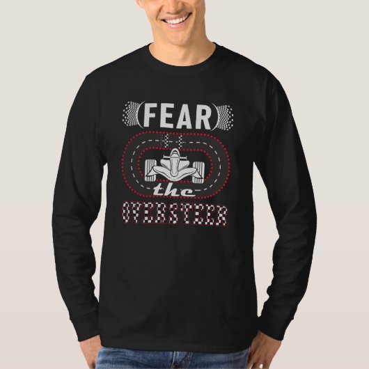 T-shirt Fear the Oversteer mini car hobby Slot Car Track (Devant)