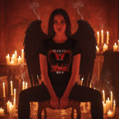 T-shirt Fearless Angelo Dark Winged Guardian Graphic
