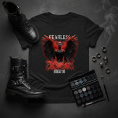 T-shirt Fearless Angelo Dark Winged Guardian Graphic