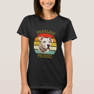 T-shirt Fearless Friend Dogo Argentino Vintage Design