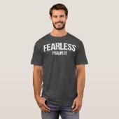 T-shirt Fearless Psalm 23 Bible Scripture Verse Gift (Devant entier)