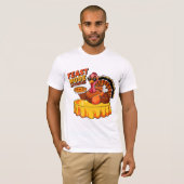T-shirt Feast Mode Activated Funny Thanksgiving Turkey (Devant entier)