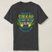 T-shirt Feast of Tabernacles with Lulav and Etrog or Sukko (Design devant)