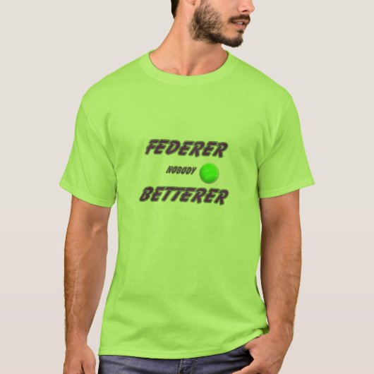 T-shirt Federer - avec la boule (Devant)