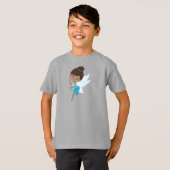 T-shirt Fée Afro-Américaine, Fée Magique, Fée De Forêt (Devant entier)