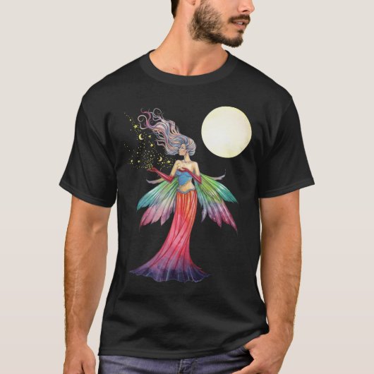 T-Shirt Fée avec Étoiles et Lune (Devant)