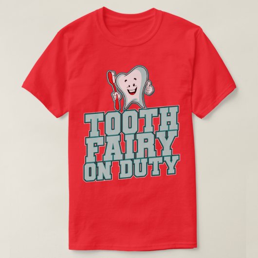T-shirt Fée de dents en service (Design devant)