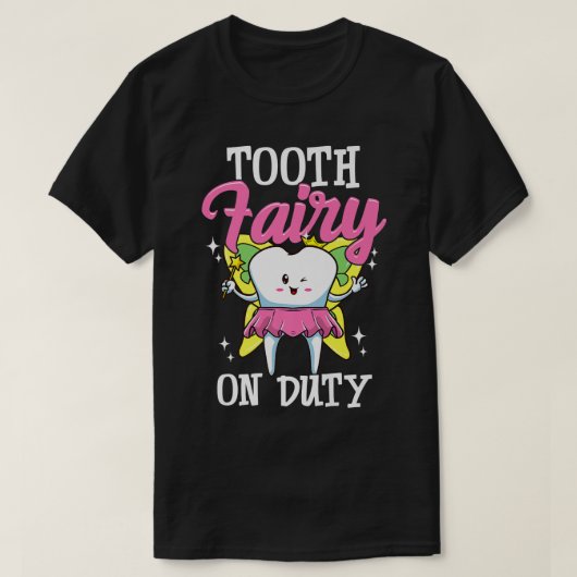 T-shirt Fée de dents en service Dental Assistant Dental Hy (Design devant)