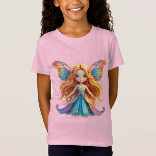 T-Shirt Fée de fantasy enchanteresse avec des ailes coloré