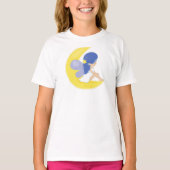 T-shirt Fée De Fécule, Fée Mignonne, Fée Sur La Lune (Devant)