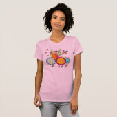 T-shirt Fée de jardin avec des fleurs (Devant entier)