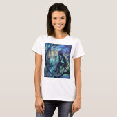 T-shirt Fée de la forêt clair de lune (Devant entier)