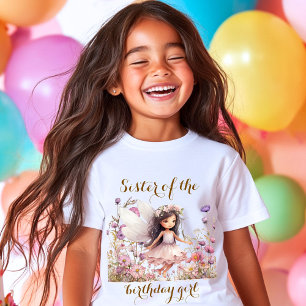 T-shirt Fée de la lavande fleur sauvage sœur de la fille