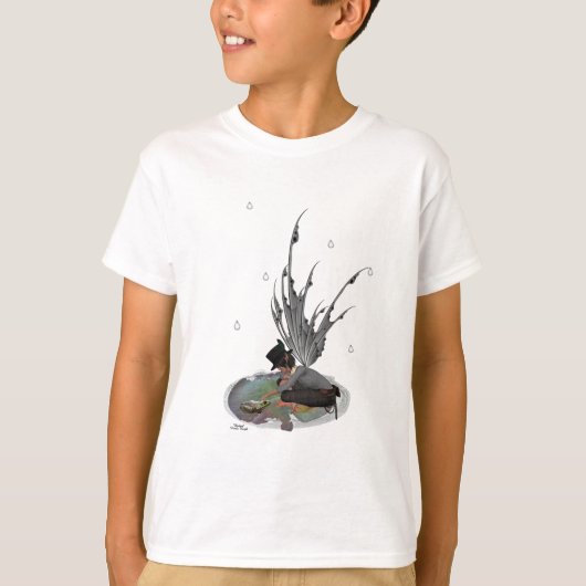 T-shirt Fée de pluie Garçon avec grenouille Enfants Garçon (Devant)