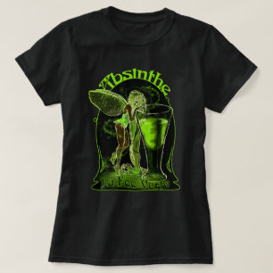 T-shirt Fée de Verte d'honoraires de La d'absinthe avec le