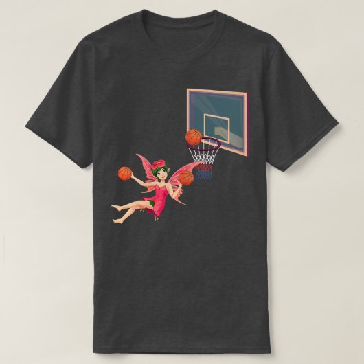 T-shirt Fée Fée de basket-ball Fée Fées Fay Fae (Design devant)