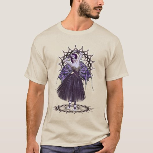 T-shirt Fée foncée, design imaginaire... (Devant)