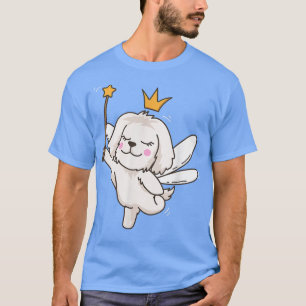 T-shirt Fée Gardien de chien maltais éleveur animal spirit