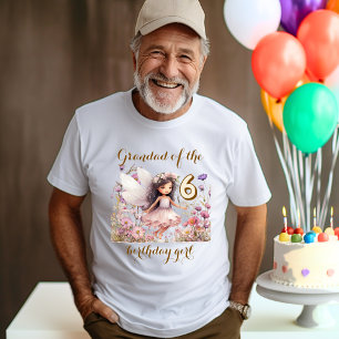 T-shirt Fée lavande fleur sauvage grand-père de la fille q