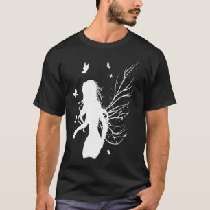 T-shirt Fée noire Musique fée occulte Horro fille esthétiq