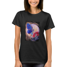 T-shirt Fée Papillon Bleu