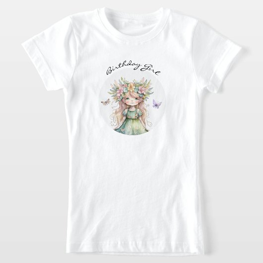 T-shirt fée pour fille d'anniversaire