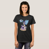 T-shirt Fée Sugar Crâne Mug Papillon Thé Pot Sorcière Magi (Devant entier)