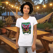 T-shirt Fée violet rouge champignons gothique