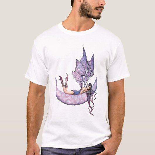 T-Shirt Fée Violette sur la Lune (Devant)