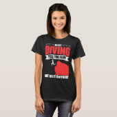 T-shirt Feel The Fear Cliff Diving Extreme Jumping Cliff D (Devant entier)