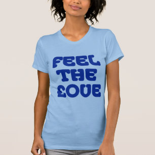 T-shirt Feel The £ove - Navy Blue on Dark