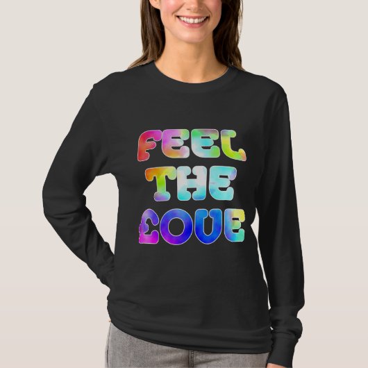 T-shirt Feel The £ove - Psychedelic 01 (Devant)