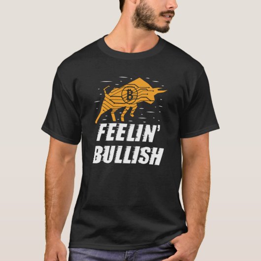T-shirt Feelin Bullish Cryptocurrency Blockchain Trader Cr (Devant)