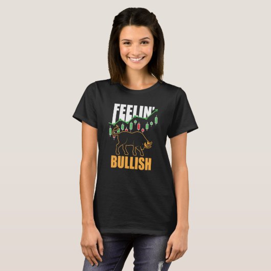 T-shirt Feelin Bullish Cryptocurrency Blockchain Trader Cr (Devant entier)