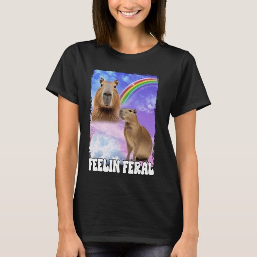 T-shirt Feelin Feral Capybara (Devant)
