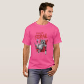 T-shirt Feelin Feral Racoon (Devant entier)