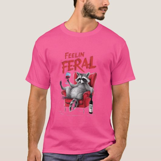 T-shirt Feelin Feral Racoon (Devant)